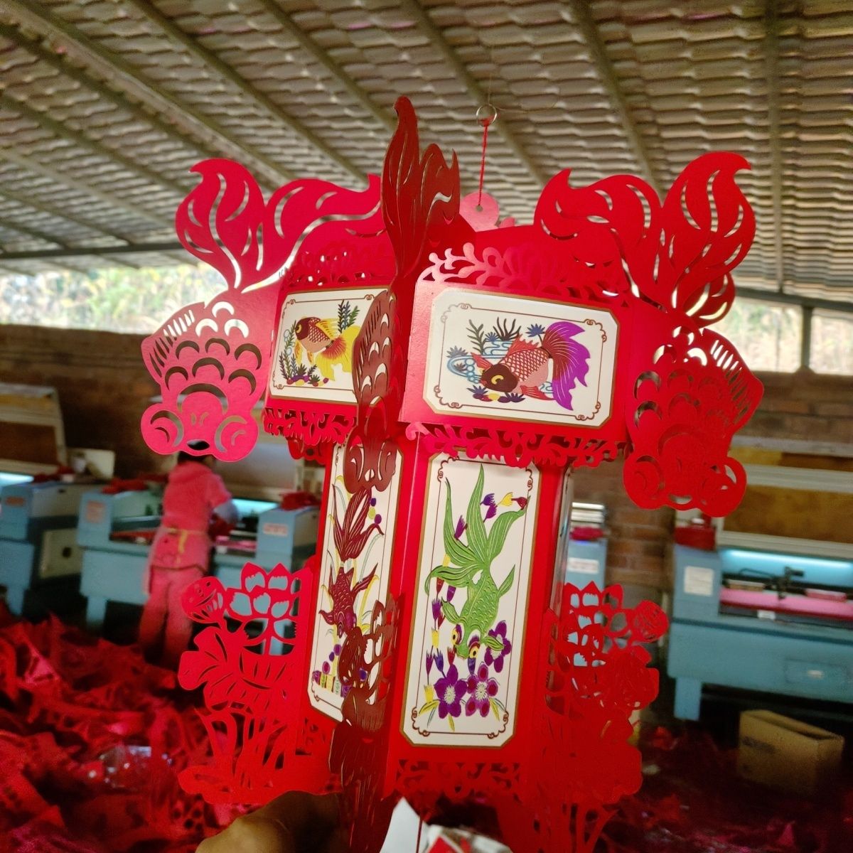 立体剪纸中式古风灯手工Diy中国