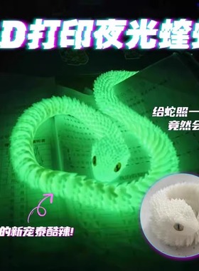 新款蝰蛇3d打印龙玩具模型全身关节可动立体仿真动物摆件儿童礼物