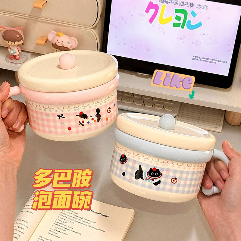 304不锈钢泡面碗大容量带盖保温