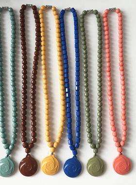 新款跨境托玛琳电气石手链 赭石项链 托玛琳负离子远红外项链