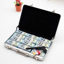 Dollhouse娃娃屋仿真铝合金行李箱装 美钞武器模型兵人OB1微缩摆件