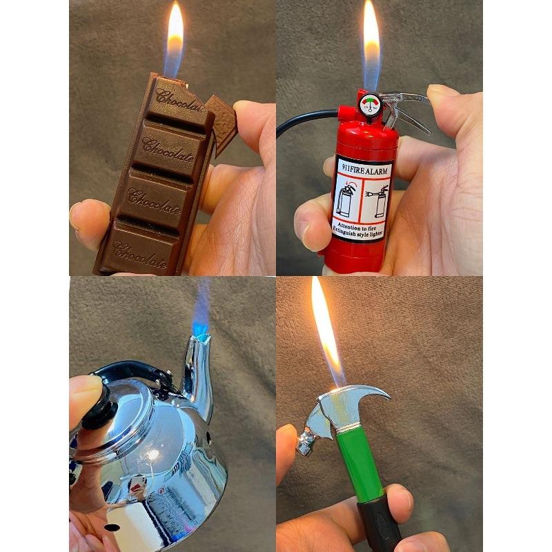 创意搞怪奇葩打火机茶壶老虎钳扳手模型个性防风充气可爱送男友女