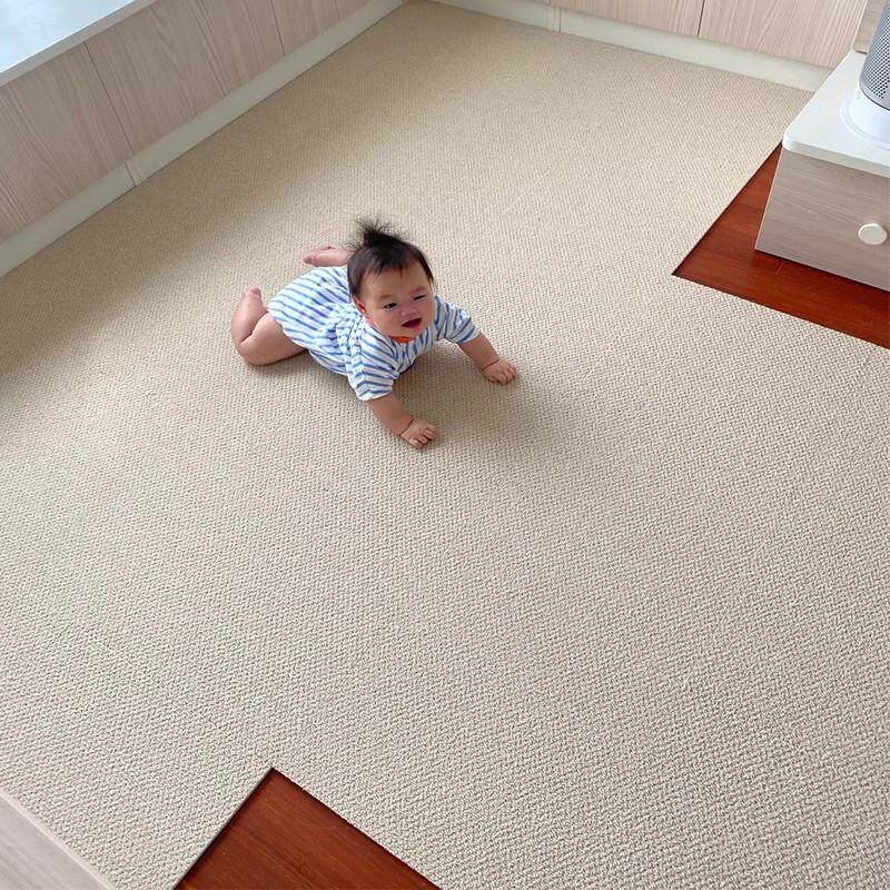 航炬家居日本拼接地毯客厅卧室日式儿童家用满铺块毯方块地垫