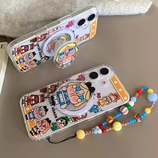 Crybaby哭娃适用三星Galaxys25edge手机壳s24fe带挂绳s21ultra全包a05magsafe无线充电a26卡通a35磁吸a54支架