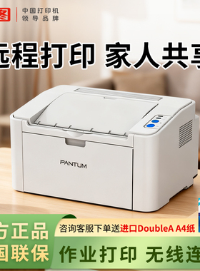 【不卡纸】奔图P2518NW办公家用黑白激光打印机手机远程无线wifi连接小型迷你a4家庭学生作业试卷打印顺丰