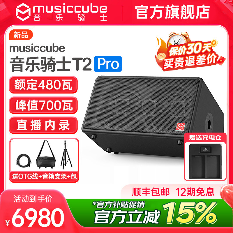 音乐骑士旗舰店T2pro户外乐器音响直播k歌路演电吹管萨克斯音箱