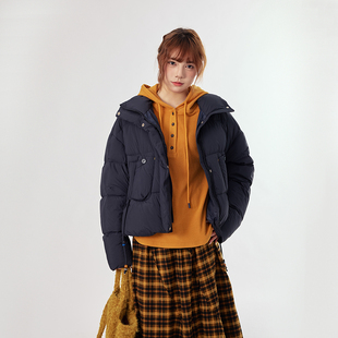 保暖轻熟宽松休闲日常百搭 新款 右设 25SS白鸭绒羽绒服2025冬季