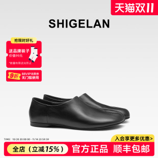 一脚蹬懒人鞋 女鞋 勃肯鞋 时尚 潮 诗歌兰2025新款 百搭单鞋 真皮分趾鞋