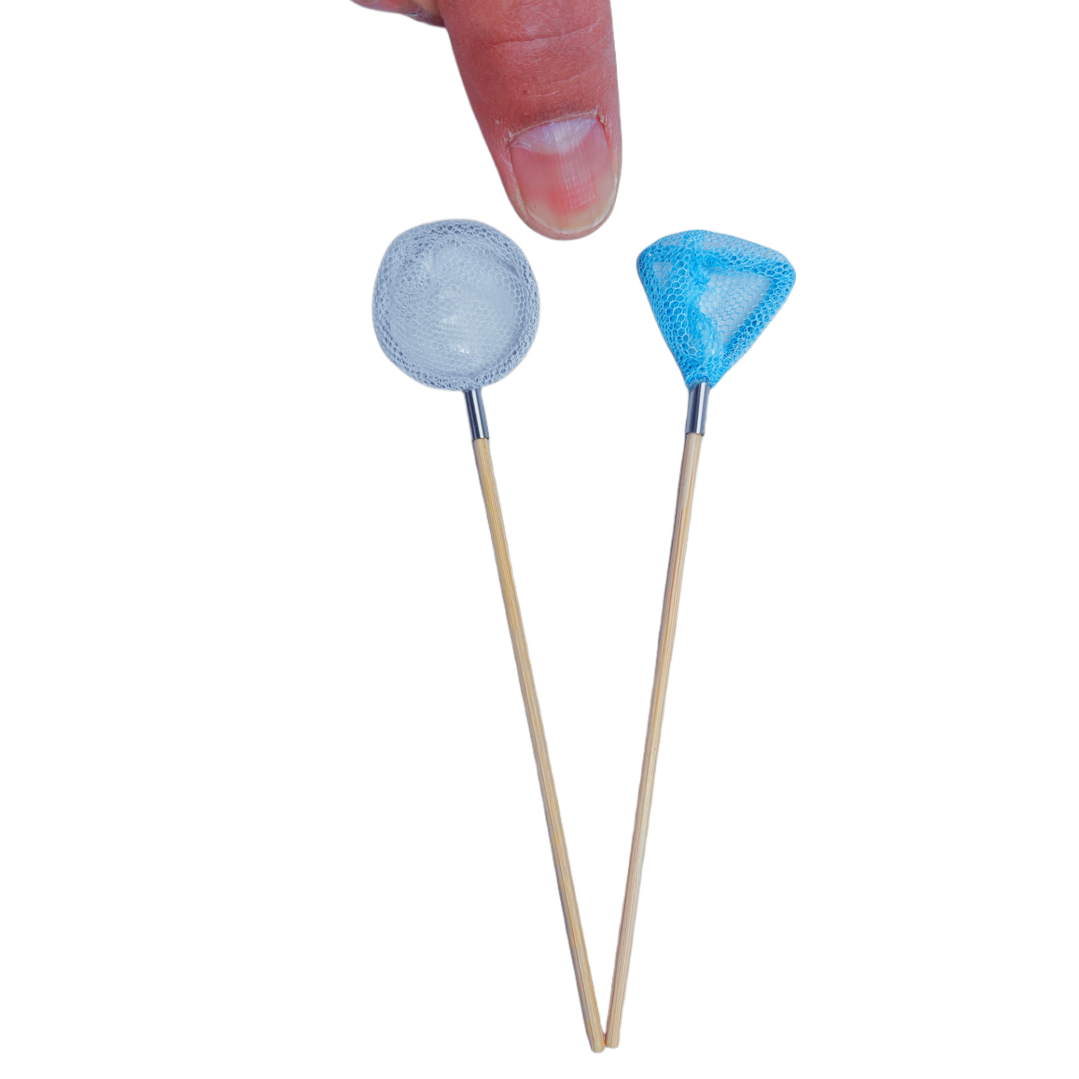 鱼缸拇指抄网捕鱼实木水族箱网兜金鱼蝌蚪小鱼网小昆虫捕虫棍棒杆