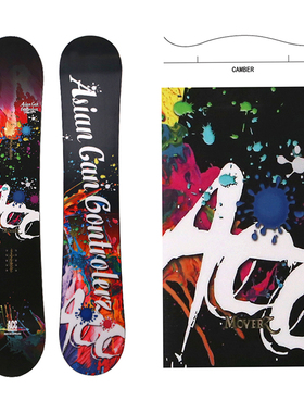 【日本进口】ACC 滑雪板单板全能板 烧结板底原装正品女雪板单板