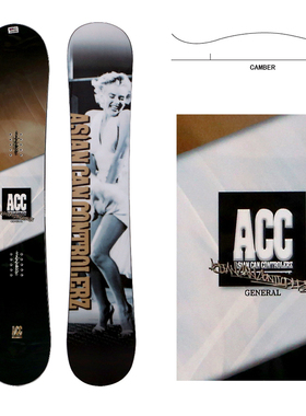 【日本进口】ACC滑雪板单板男款 全能板烧结板底入门级 原装正品