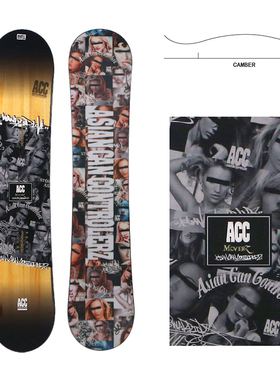 【日本进口】ACC滑雪板单板女款 全能板烧结板底入门级 原装正品