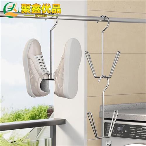 聚鑫优品晒鞋架多用晾鞋架神器小型晾衣架小型鞋架阳台衣架收纳架
