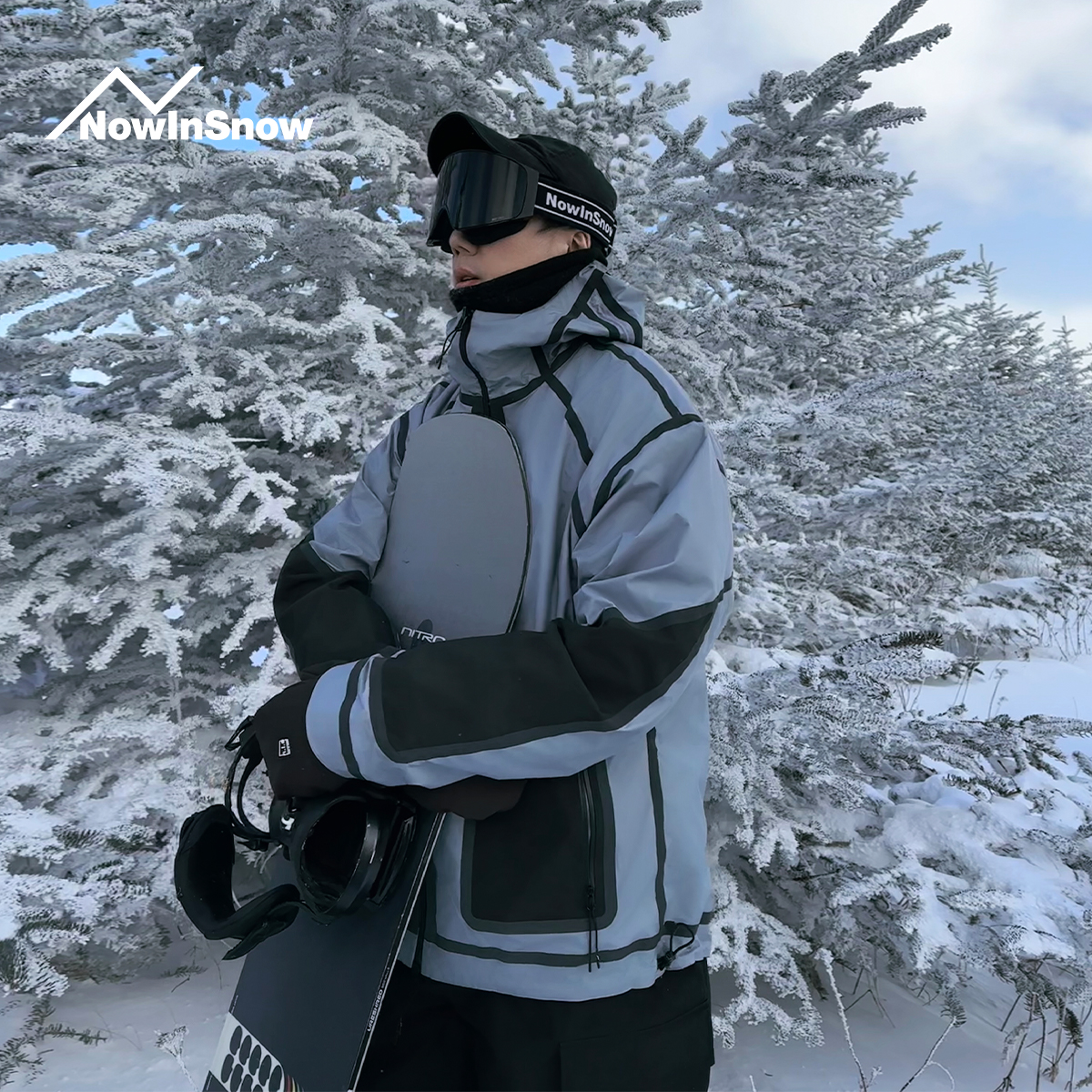 nis专业单板滑雪服女套装