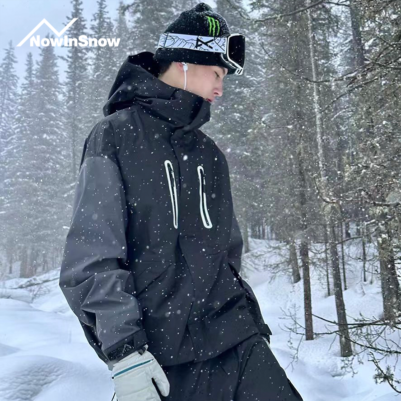 nis雪现单板滑雪衣女款