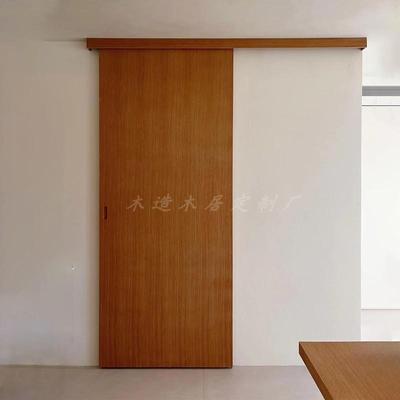 谷仓门推拉门无轨移门吊轨门定制阳台客厅厨房折叠门隔断门卧室门