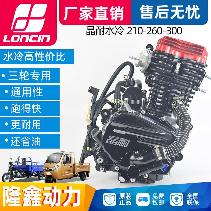 隆鑫晶耐风冷150 175水冷200 250 300摩托车机头三轮车发动机总成