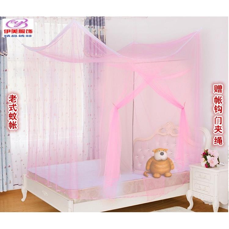 老式蚊帐传统双人1.5m2.0m床1.8x2米单开门1.2m方顶包邮土炕蚊帐