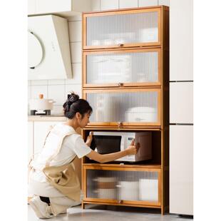 厨房置物架餐边储物柜落地多层收纳柜多功能微波炉架烤箱架子锅架