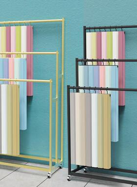 窗帘吊卡展示架家纺布艺布料样品色卡面料试用包样本展会陈列展架