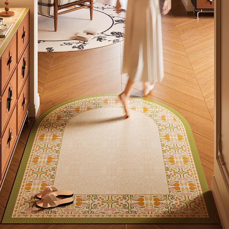 法式田园风入户门垫防滑免洗