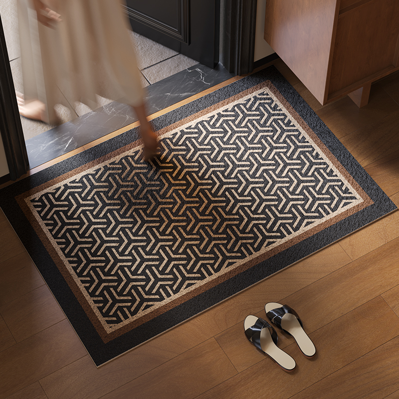 伴居年华中古风丝圈入户地垫