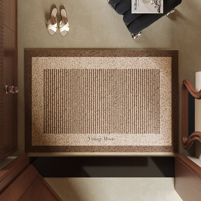 素屿柔软丝圈地垫不卷边不脱丝高级感入户防滑耐脏脚垫,居家布艺,入户地垫,淘宝优惠券,粉丝福利购,淘宝优惠卷