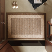 素屿柔软丝圈地垫不卷边不脱丝高级感入户防滑耐脏脚垫