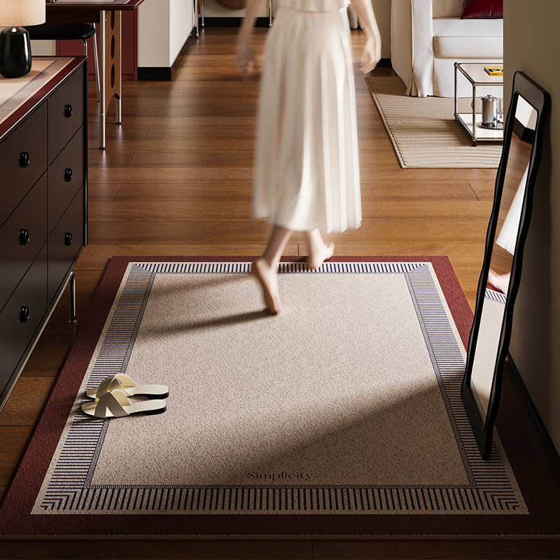 现代简约轻奢丝圈入户地垫