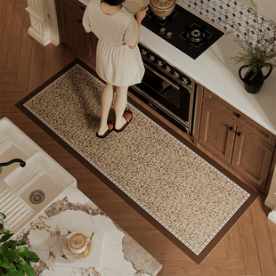 克洛伊法式 厨房脚垫吸水防滑抗污耐脏硅藻泥地毯防水整铺地垫