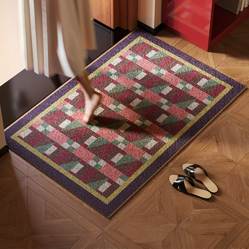 格岚迪中古风丝圈地垫入户门地垫进门口垫耐脏防滑可擦洗室外地垫,居家布艺,入户地垫,淘宝优惠券,粉丝福利购,淘宝优惠卷