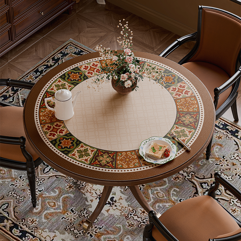 伴居年华复古皮革桌垫