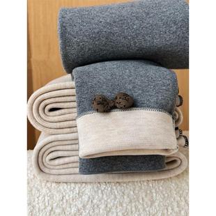 女童加绒打底裤秋季外穿儿童薄绒裤子秋冬一体绒宝宝羊绒修身长裤