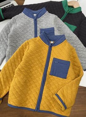【lemon pouch】日本料功能纱 中空保暖层 山系男童夹棉绗缝外套