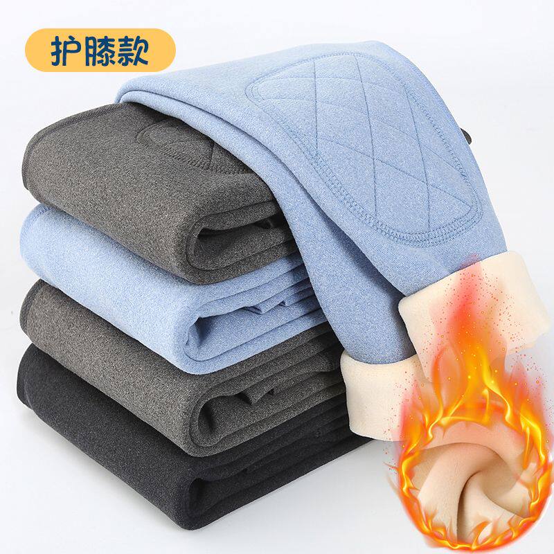 男童加绒保暖裤秋冬校服