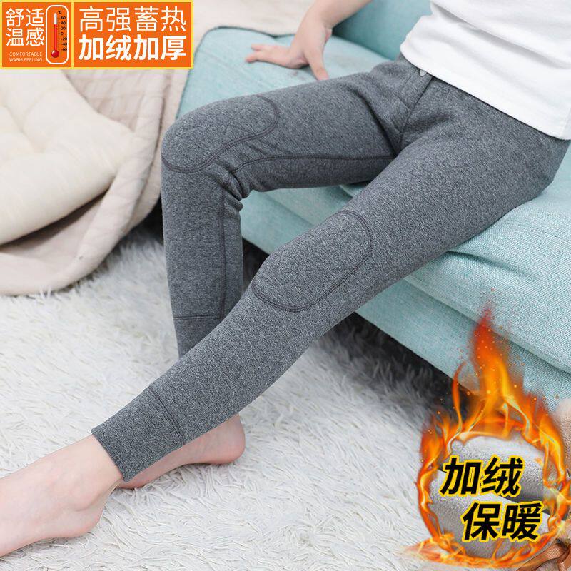 童装儿童保暖裤秋冬加绒