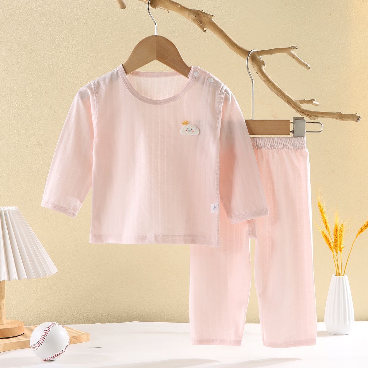 婴儿纯棉空调服夏季薄款