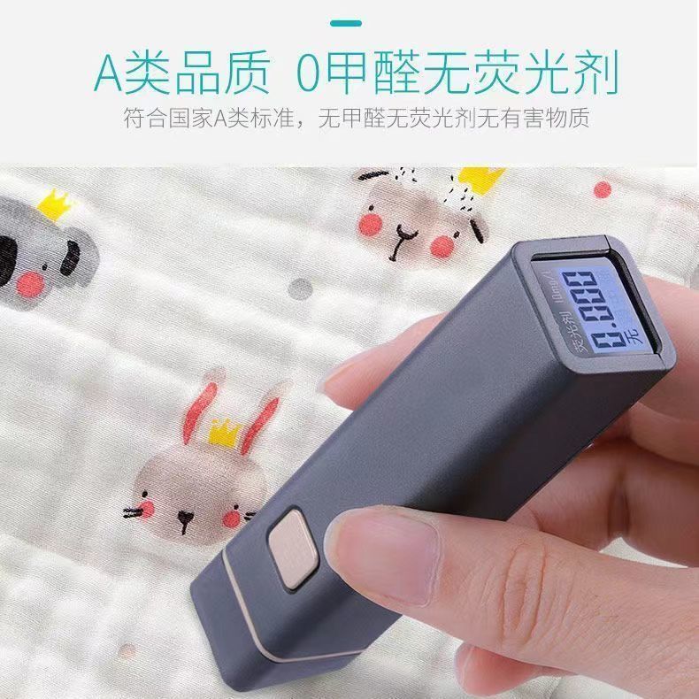 纯棉A类口水巾六层纱布婴