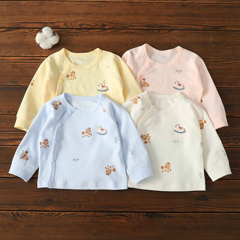 婴儿秋冬季纯棉衣服打底