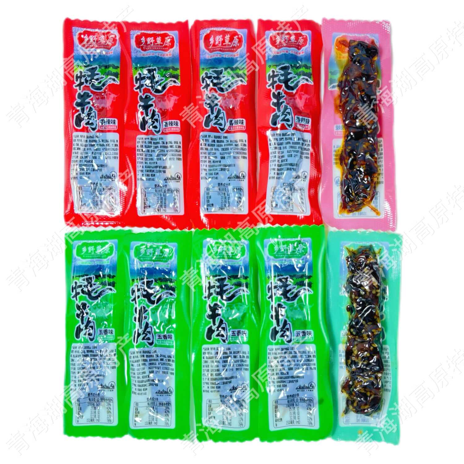 乡野草原牦牛肉手撕牛肉香辣五香青藏高原特产独立包装正宗牦牛肉