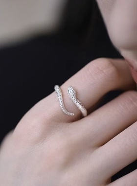 小灵蛇戒指女轻奢高级精致个性