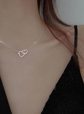 小红书新款爱心项链女ins锁骨链简约百搭网红高级感小众颈链潮