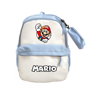 马里奥兄弟超级玛丽耀西库巴游戏周边拼接双肩背包上学小学生书包