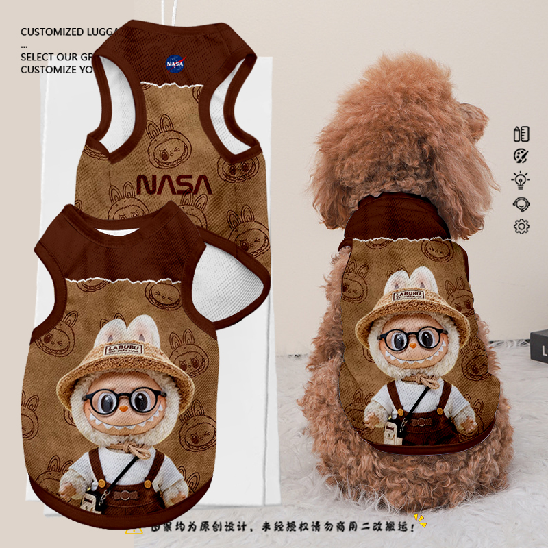 拉布布labubu联名NASA宠物衣服