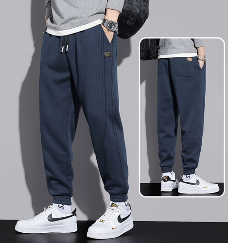 Мужские демисезонные штаны для отдыха, утепленный комплект, коллекция 2023, большой размер