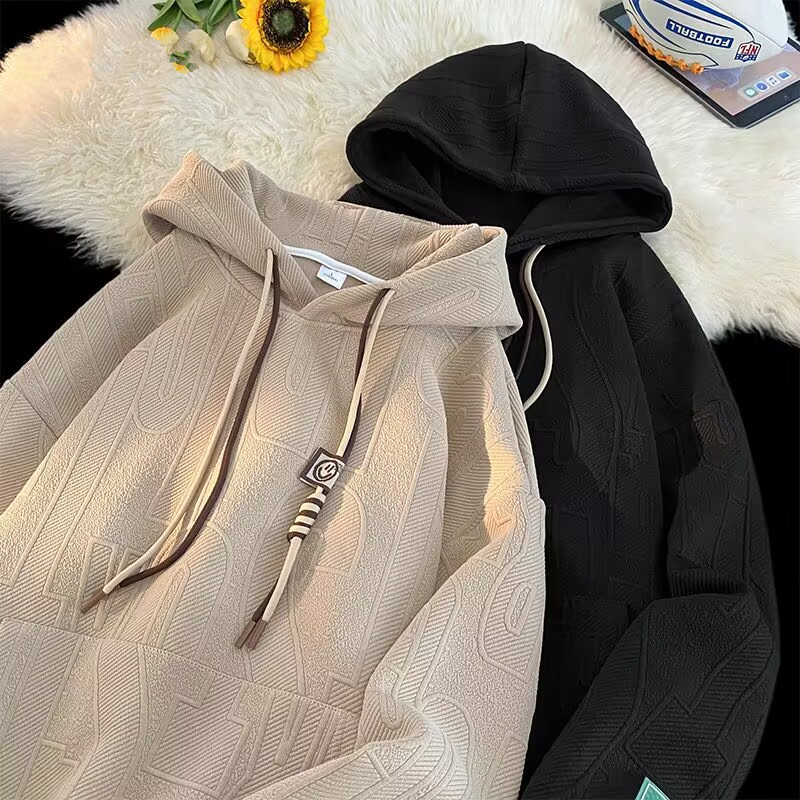 卫衣男生韩版潮流秋冬季重磅外穿连帽上衣服宽松百搭潮牌运动外套