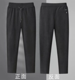 Мужские демисезонные утепленные спортивные штаны для отдыха, большой размер, свободный прямой крой