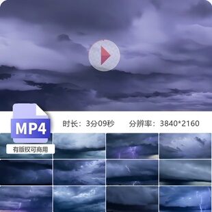 高清遮天蔽日乌云翻滚电闪雷鸣城市暴风雨夜晚延时摄影视频素材