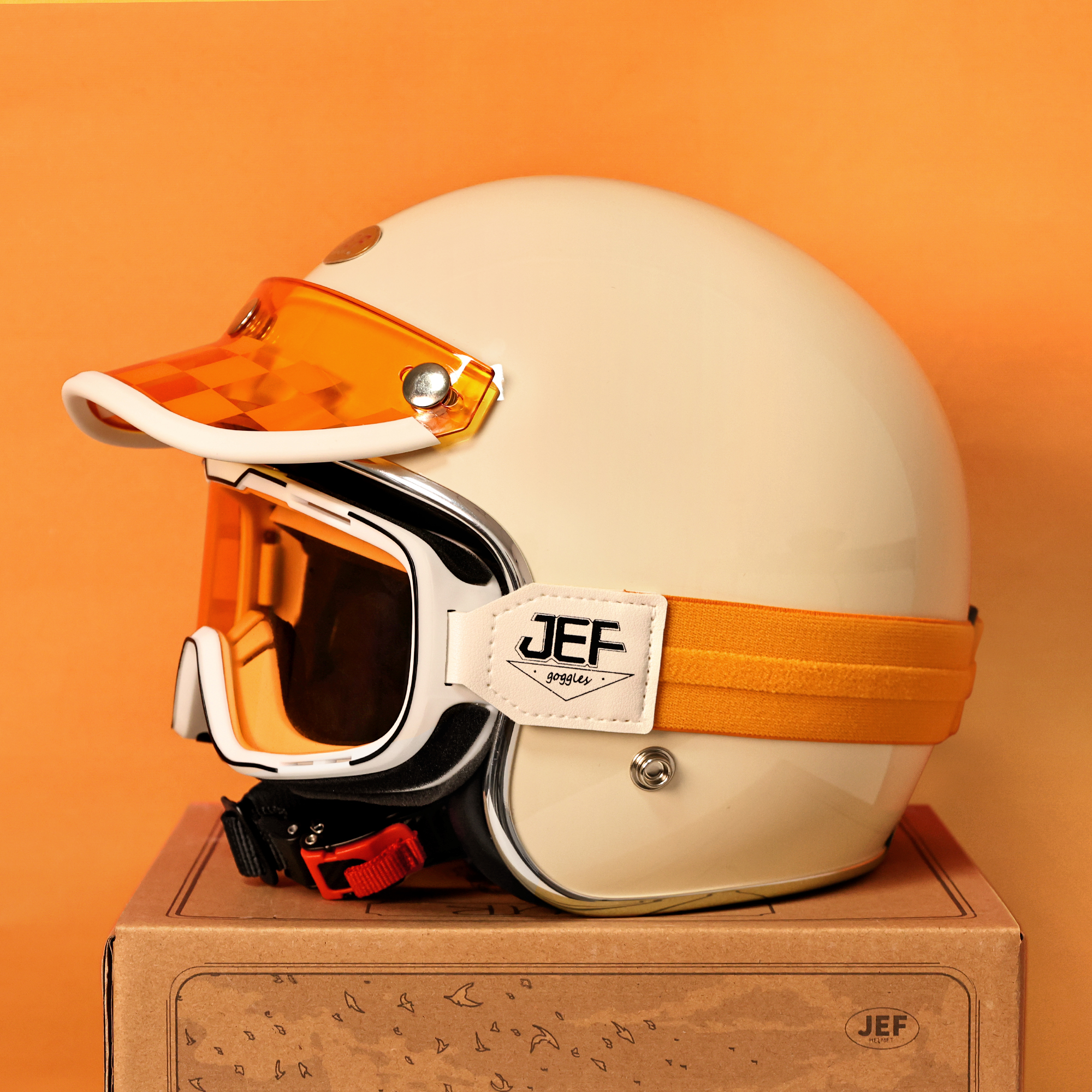 台湾复古头盔男女四季摩托车头盔