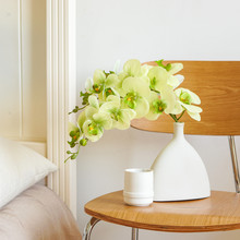 手感保湿蝴蝶兰仿真花假花桌面摆设轻奢高端插花餐桌花艺摆件装饰